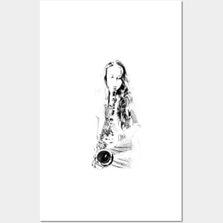 Saxophonist Posters and Art